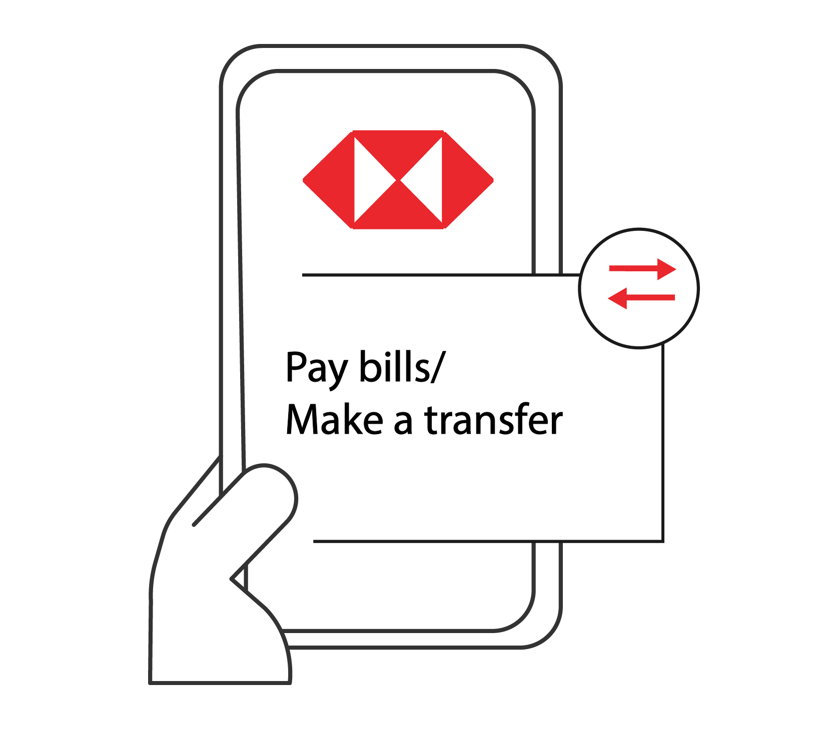 Move Money Payment Transfer With Online Banking Hsbc Au - click pay bills make a transfer at the bottom of the accounts page